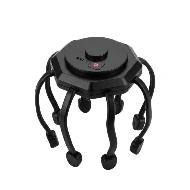 Masajeador Eléctrico Cabeza Tipo Pulpo Relajante Usb