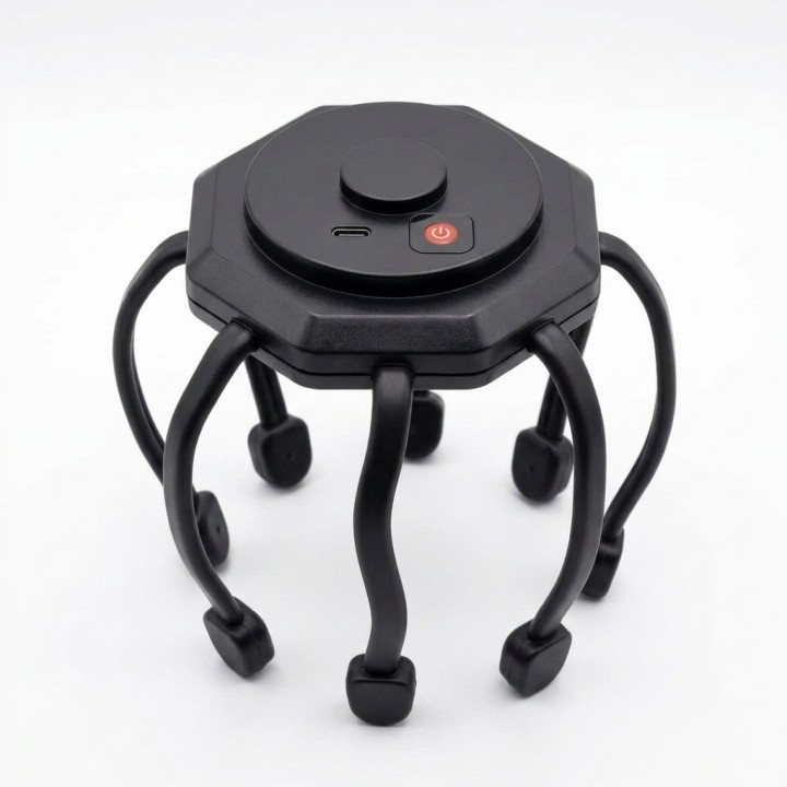 Masajeador Eléctrico Cabeza Tipo Pulpo Relajante Usb
