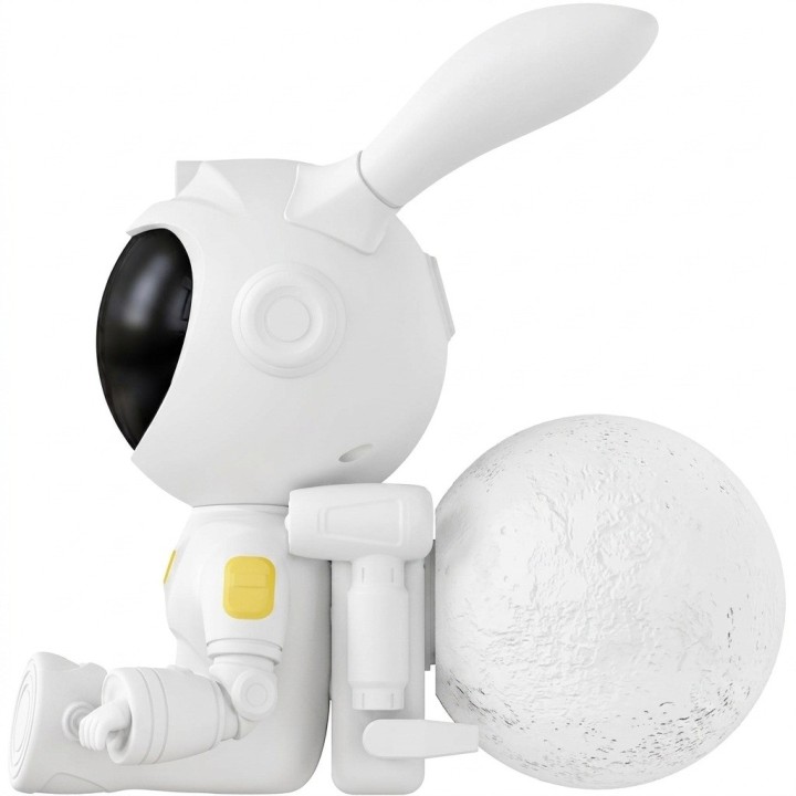 Proyector Galaxia Estrellas Conejo Astronauta Luz Noche Usb