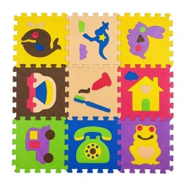 Tapete Foami Rompecabezas Didáctico Infantil 9 Piezas