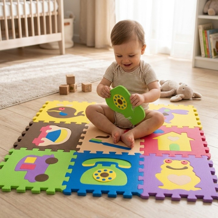 Tapete Foami Rompecabezas Didáctico Infantil 9 Piezas