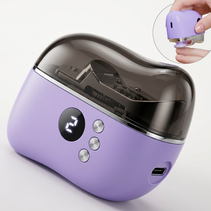 Cortaúñas Eléctrico Pulidor Uñas Luz Uv Recargable