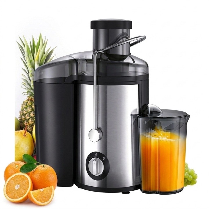 Exprimidor Eléctrico Extractor De Jugos 2 Velocidades Acero