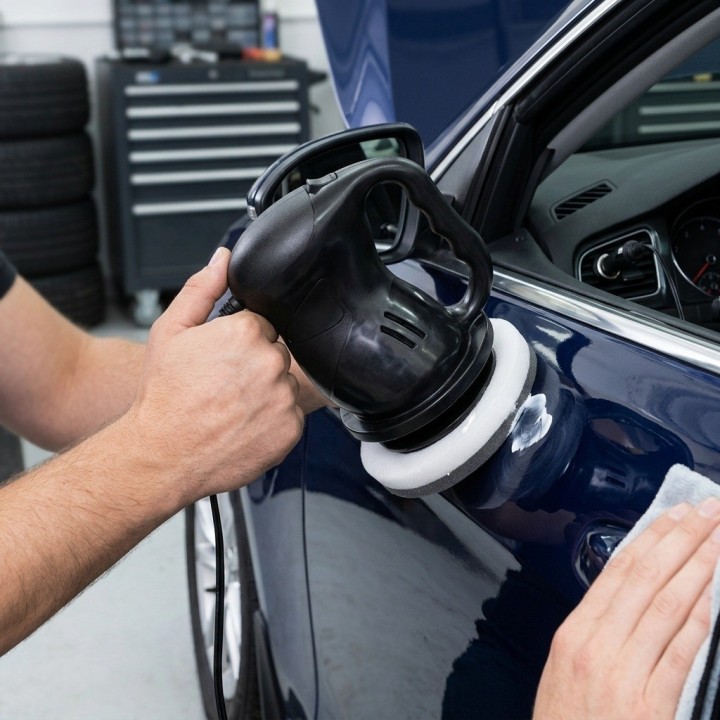 Pulidora Enceradora De Autos 12v Portátil De 40w Con Esponja