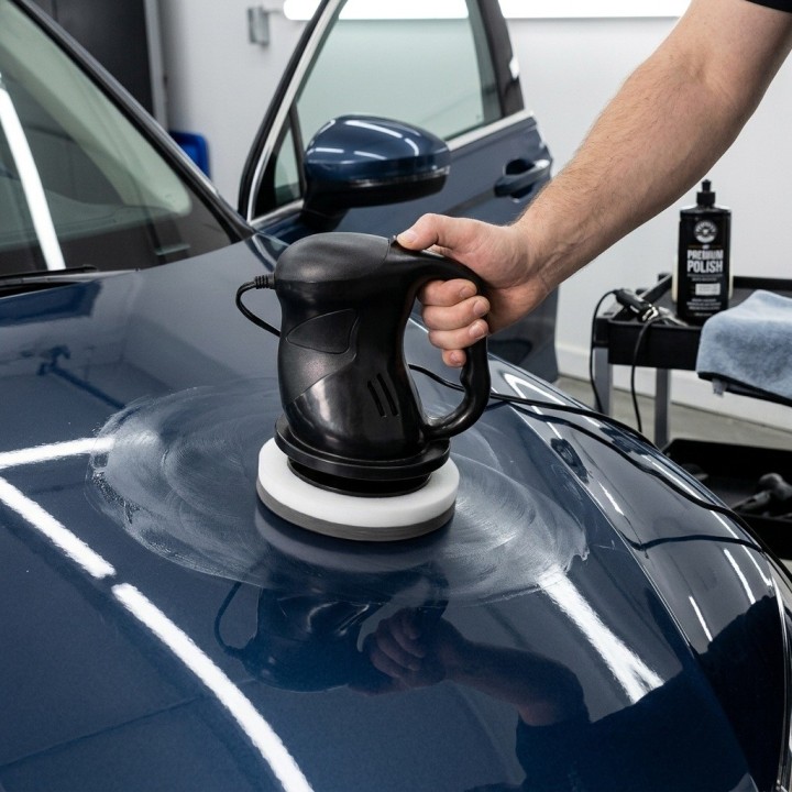 Pulidora Enceradora De Autos 12v Portátil De 40w Con Esponja