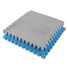 Tapete Alfombra Rompecabezas Felpa 4 Pzs 59x59 Cm