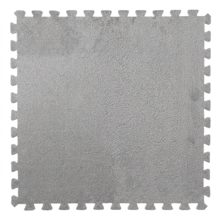 Tapete Alfombra Rompecabezas Felpa 4 Pzs 59x59 Cm
