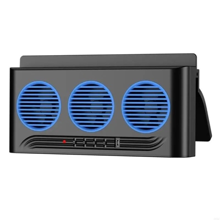 Ventilador Extractor Carro Solar Usb Batería 3 Ventiladores