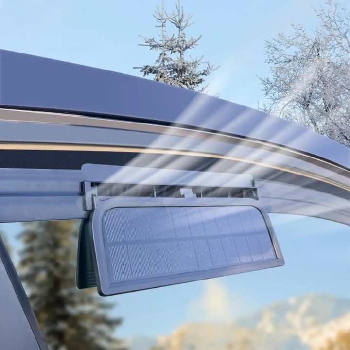 Ventilador Extractor Carro Solar Usb Batería 3 Ventiladores