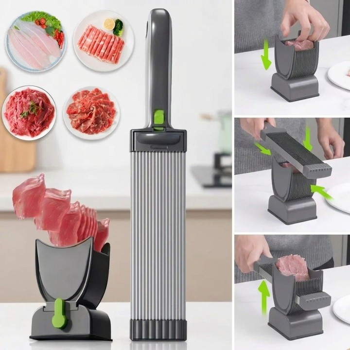 Cortador Rebanador De Carne Manual Multifuncional