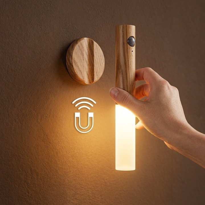 Lámpara Led Inteligente Magnética Con Sensor Movimiento