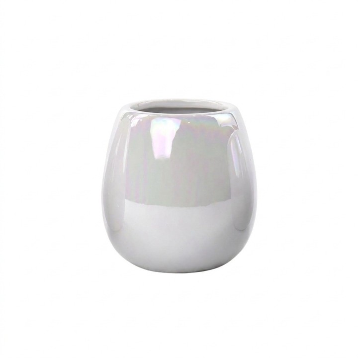 Set Accesorios Baño 4 Piezas Blanco Nacarado Elegante