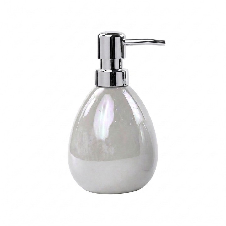 Set Accesorios Baño 4 Piezas Blanco Nacarado Elegante