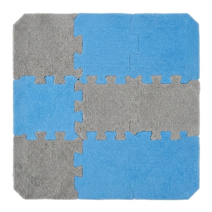 Tapete Alfombra Rompecabezas Felpa Bebés 10 Pzs 30x30
