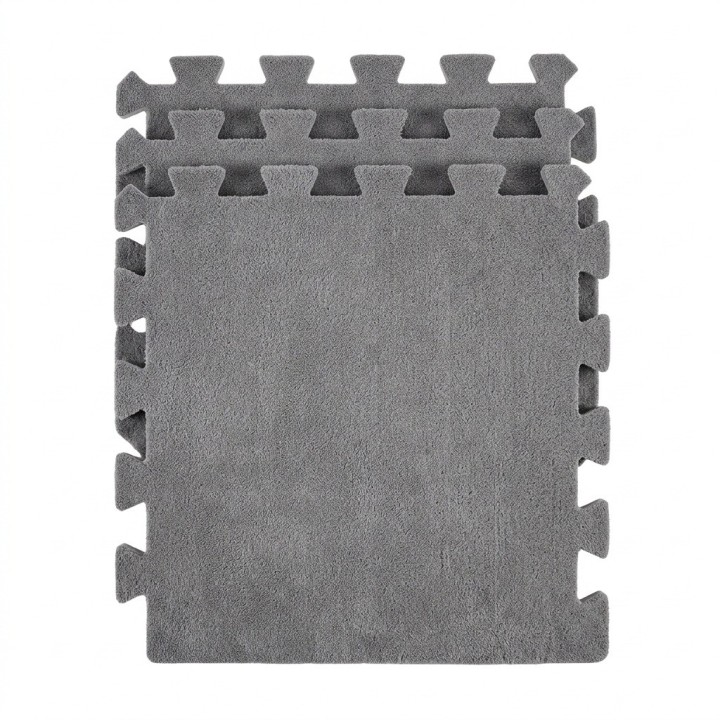 Tapete Alfombra Rompecabezas Felpa Bebés 10 Pzs 30x30