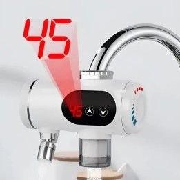Calentador De Agua Eléctrico Instantáneo Grifo Pantalla Led
