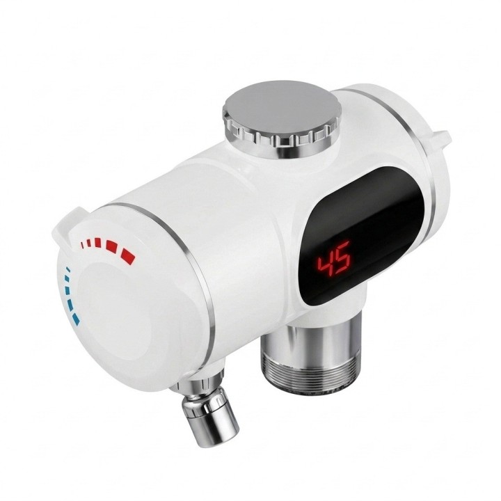 Calentador De Agua Eléctrico Instantáneo Grifo Pantalla Led