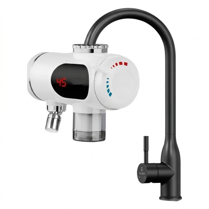 Calentador De Agua Eléctrico Instantáneo Grifo Pantalla Led