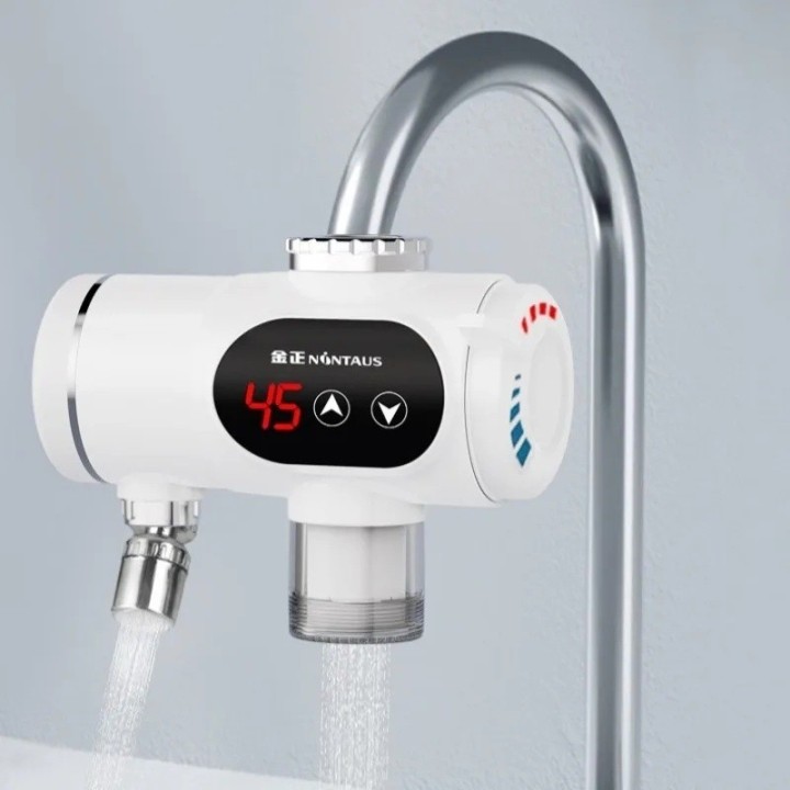 Calentador De Agua Eléctrico Instantáneo Grifo Pantalla Led