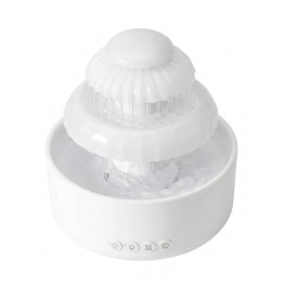 Humidificador Cascada Sonido De Lluvia Luz Led 600ml