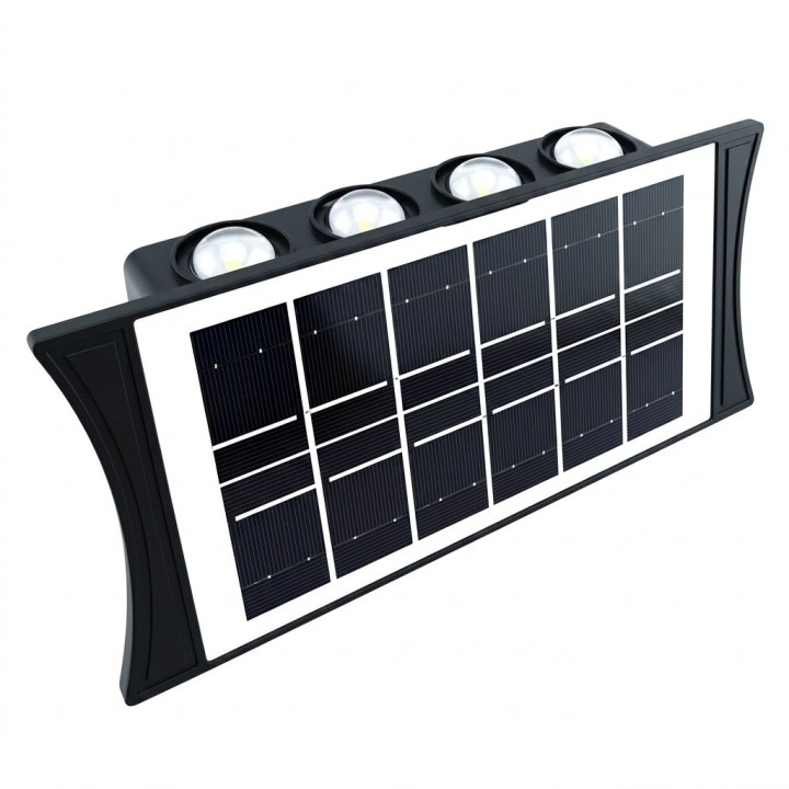 Lámpara Solar De Pared Led Exterior Impermeable Ip65