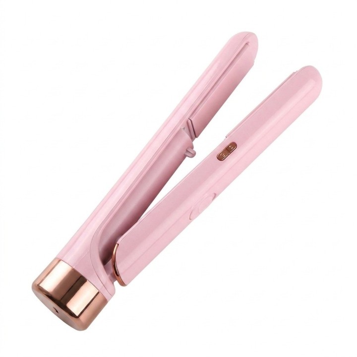 Plancha Alisadora Inalámbrica Recargable Para Cabello