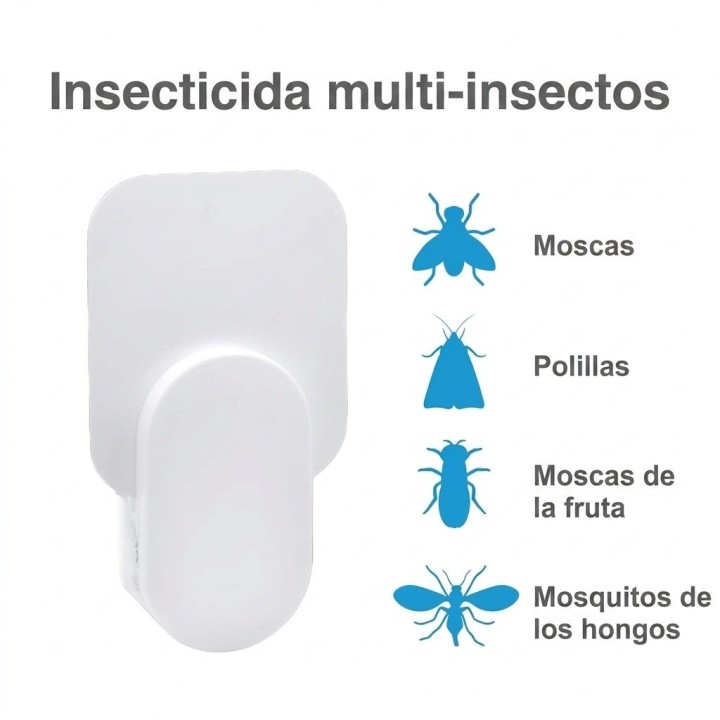 Trampa Insectos Electrica Luz Uv Pegamento Moscas Polillas