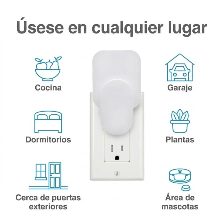 Trampa Insectos Electrica Luz Uv Pegamento Moscas Polillas