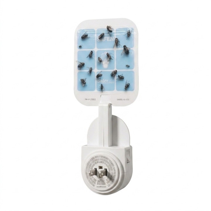 Trampa Insectos Electrica Luz Uv Pegamento Moscas Polillas