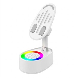 Soporte Para Celular Con Parlante Bluetooth Luz Rgb 1200mah