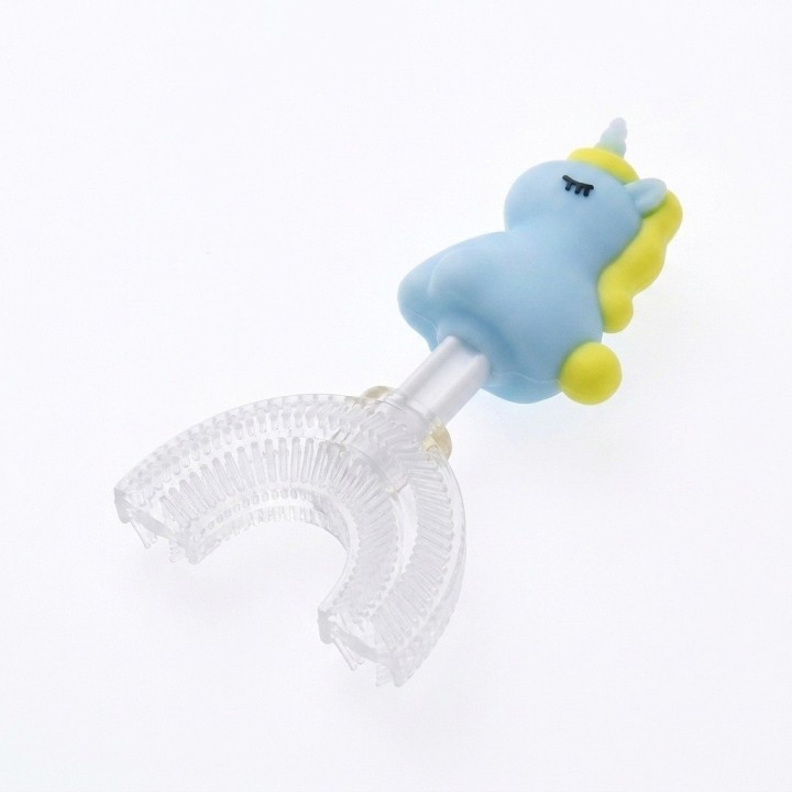Cepillo Dientes Forma U Para Niños Silicona Unicornio