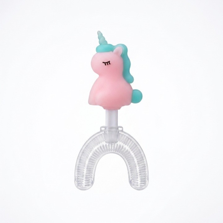 Cepillo Dientes Forma U Para Niños Silicona Unicornio