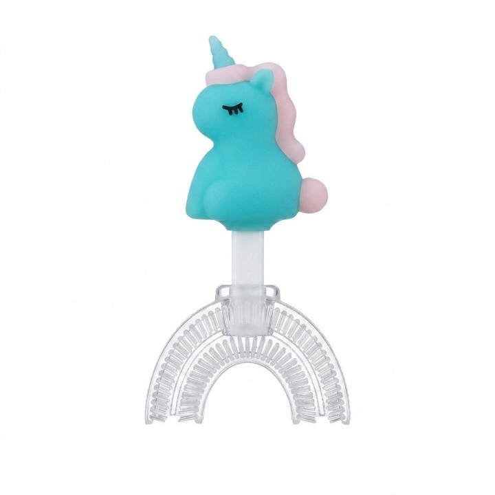Cepillo Dientes Forma U Para Niños Silicona Unicornio