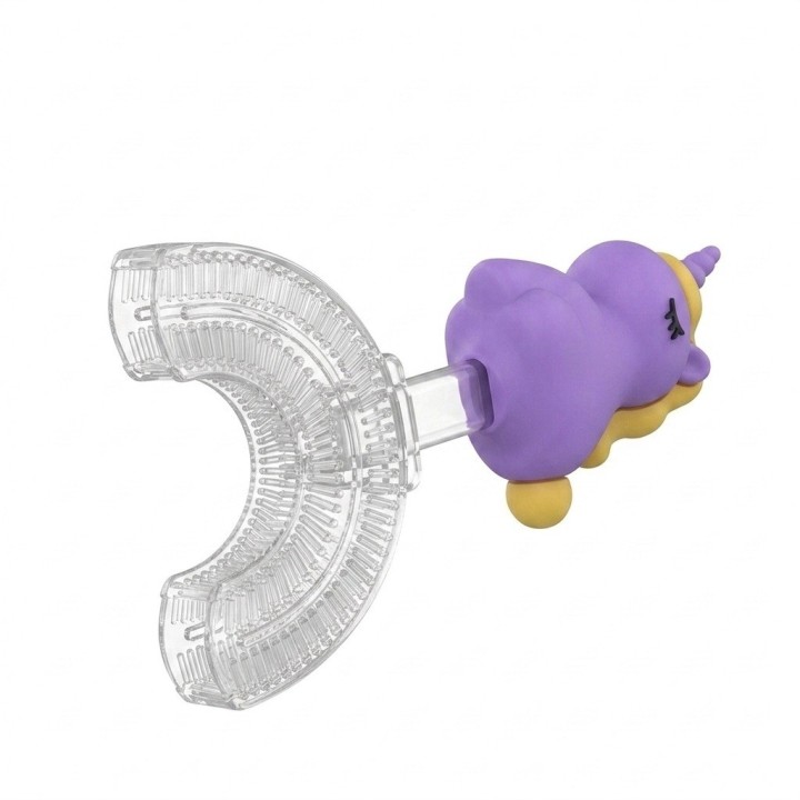 Cepillo Dientes Forma U Para Niños Silicona Unicornio