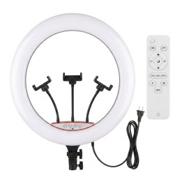 Aro De Luz Led 45 Cm 18 Pulgadas 3 Soportes Control Remoto