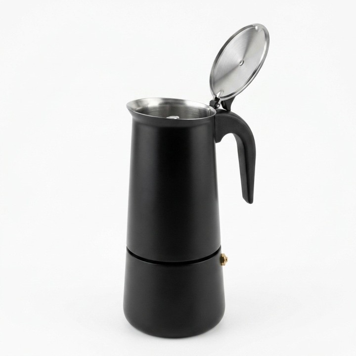 Cafetera Moka Italiana Espresso 12 Tazas - Diseño Mate