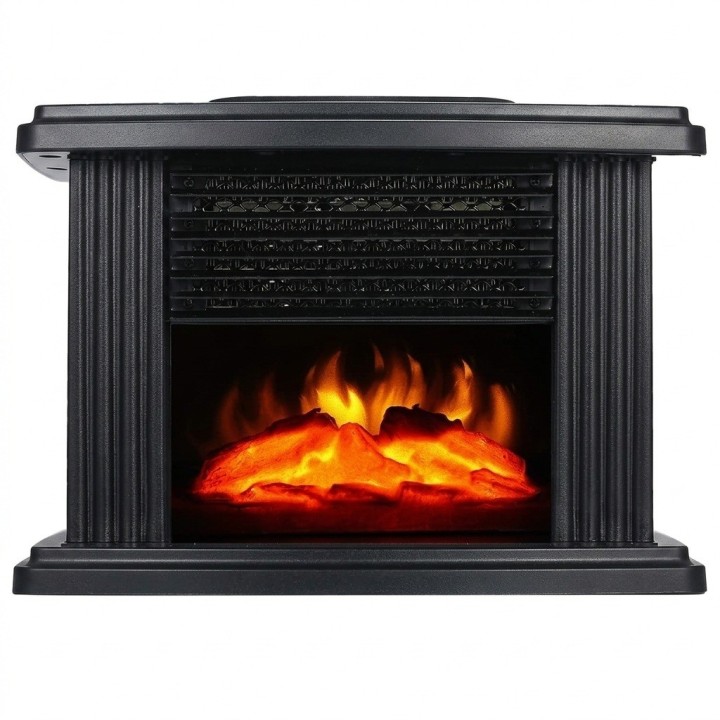 Calefactor Eléctrico Portátil Tipo Chimenea 1000w Control