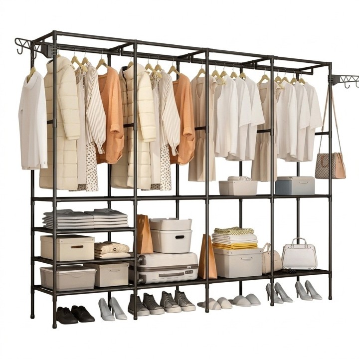 Clóset Armario Organizador Metálico Ropa Y Zapatos