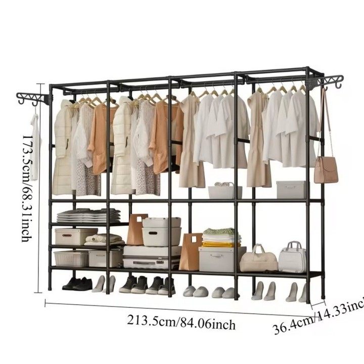 Clóset Armario Organizador Metálico Ropa Y Zapatos
