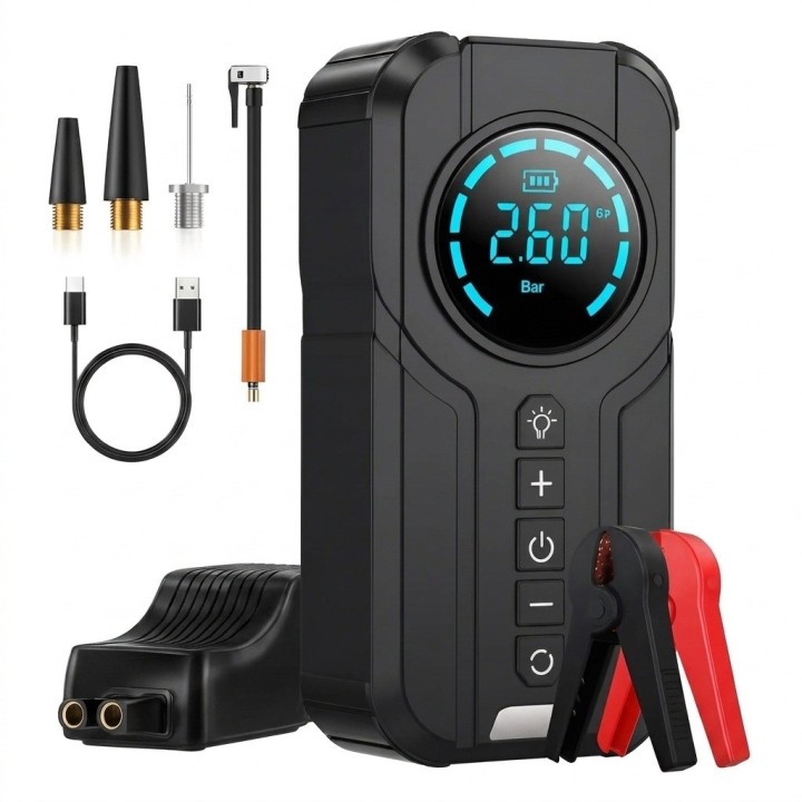 Iniciador Batería Carro 1000a Compresor Aire Portátil