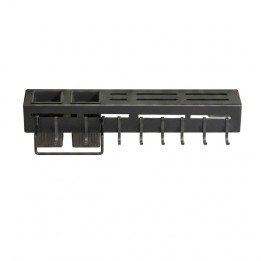 Organizador Cocina Pared Porta Cuchillos Y Cubiertos Negro