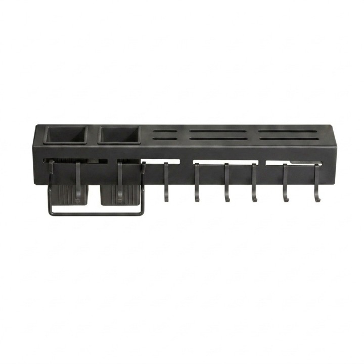 Organizador Cocina Pared Porta Cuchillos Y Cubiertos Negro