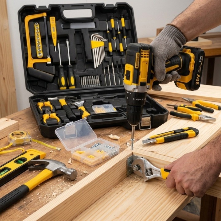 Taladro Inalámbrico 12v Accesorios Set Caja De Herramientas