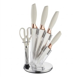 Set Cuchillos Cocina 7 Piezas Base Acrílica Premium