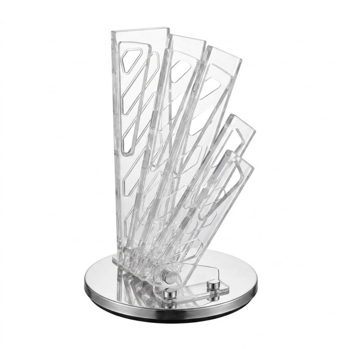 Set Cuchillos Cocina 7 Piezas Base Acrílica Premium