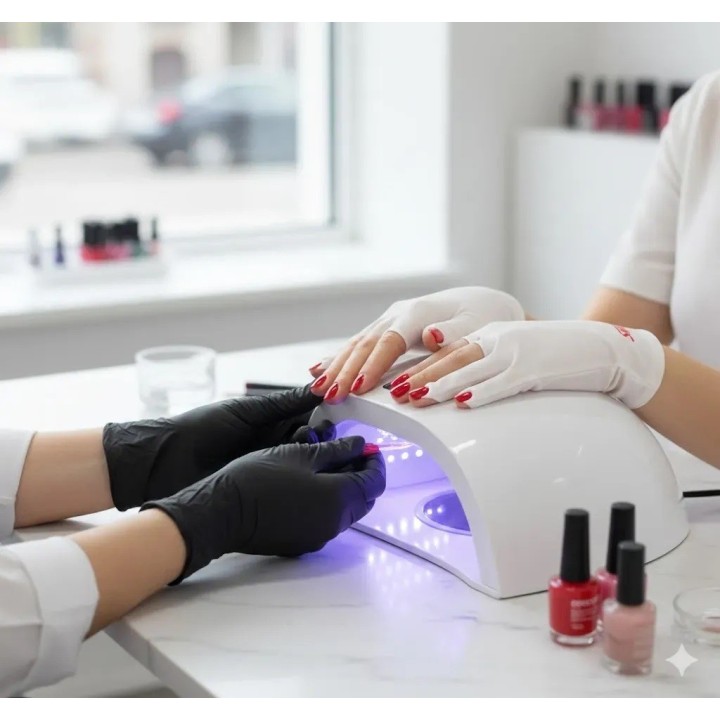 Guantes Protección Uv Para Lámpara Manicura Uñas