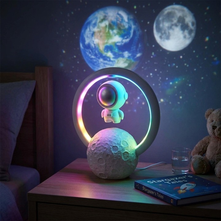 Parlante Bluetooth Lámpara Astronauta Flotante Y-598