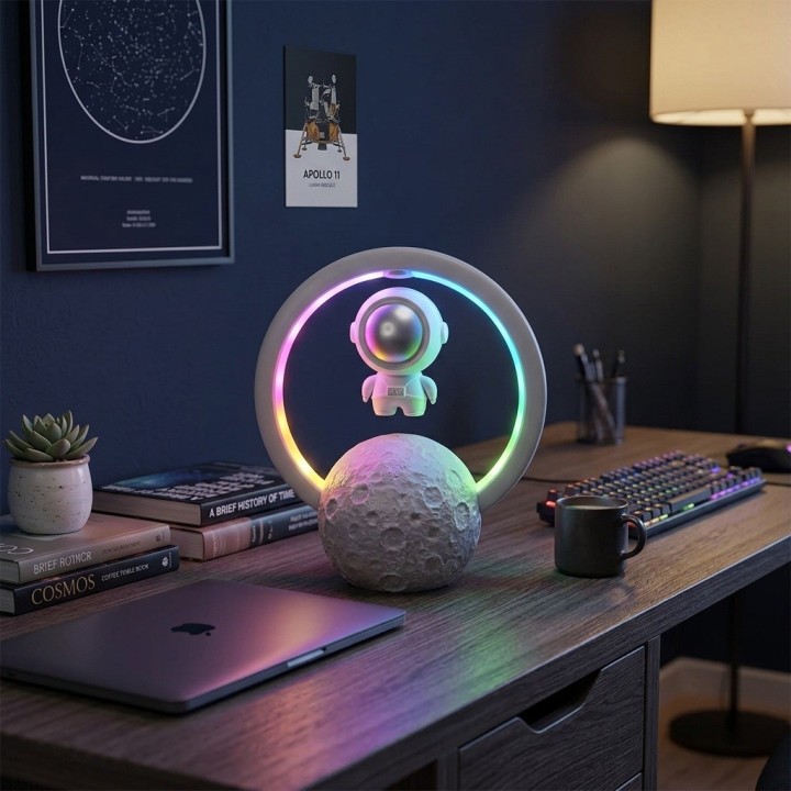 Parlante Bluetooth Lámpara Astronauta Flotante Y-598