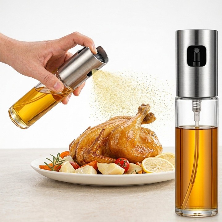 Dispensador Aceite Spray Pulverizador Vidrio 100ml Cocina
