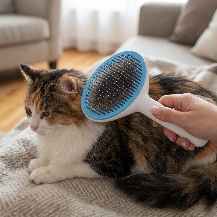 Cepillo Autolimpiable Quita Pelo Para Perros Y Gatos